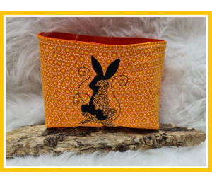 Stickserie - Blumige Osterhasen